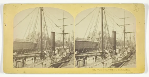 Vue depuis T Wharf, Boston, Mass, 1855-75