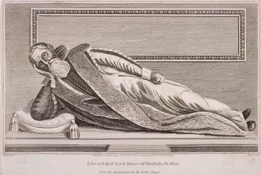 Monument à Sir Edward Bruce dans la Rolls Chapel, Chancery Lane, Londres, 1794
