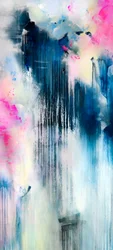 Abstrait bleu et rose dynamique