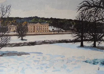 Chatsworth sous la neige