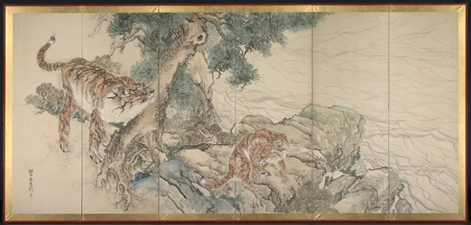 Famille de tigres, début des années 1800