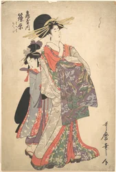 Courtisane, Shinohara et Kamuro de Tsuruya
