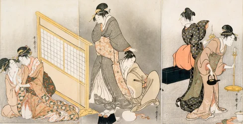 Double oreiller. Triptyque, vers 1794