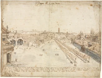 Dix-huit vues de Rome : Le Campo Vaccino (Le Forum Romain)