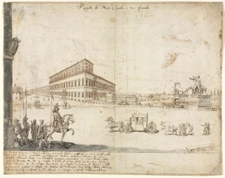 Dix-huit vues de Rome : Le Quirinal
