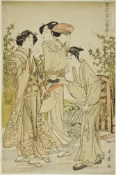 Plaisirs Élégants : Le Parfum des Fleurs, gauche (Furyu hana no ka asobi, ge)