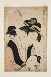 Mère avec deux enfants