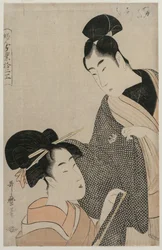 Femme mesurant la robe d