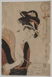Femme écrivant