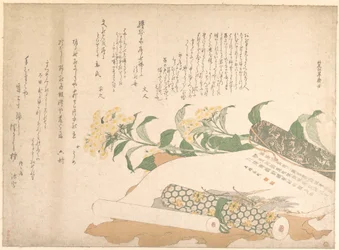Pâquerettes et deux makimono