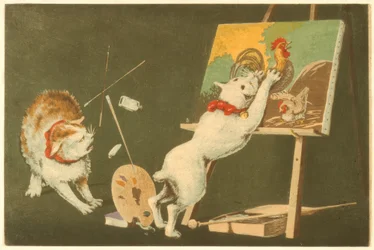 Chats et toile