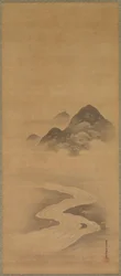 Minamoto no Nakakuni rend visite à Lady Kogō