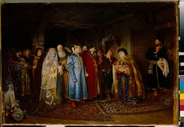 Mariage Boyard au 16ème siècle, la mariée est coiffée d