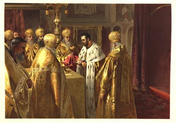La Cérémonie de couronnement de Nicolas II. L