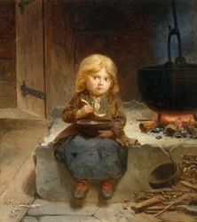 Petite fille, foyer ouvert