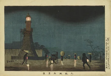 Nuit à Kudanzaka au cinquième mois