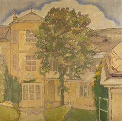 Châtaignier en fleurs dans le jardin