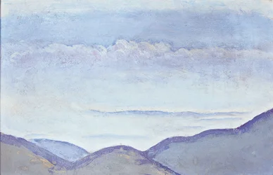 Berge - Mountains ... (huile sur carton)