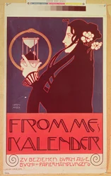 Conception pour le calendrier Frommes, pour la 14e exposition de la Sécession de Vienne, 1902