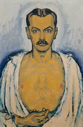 Autoportrait, vers 1915 (huile sur toile sur carton)