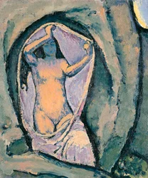 Venus in der Grotte - Vénus dans la grotte ... (huile sur toile)