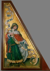 Saint Hermas de Philippopolis, évêque (huile sur bois)