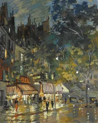 Café à Paris la nuit, 1936
