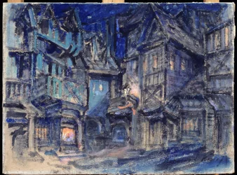 Projet de décor pour le ballet Esmeralda de Anton Simon