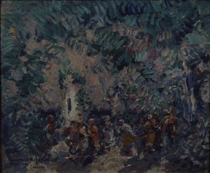 Décor de scène pour le ballet Corsaire par A. Adam, 1911