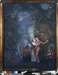 Arlequin et une Dame, 1912