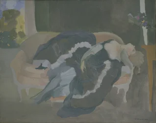 Jeune femme endormie