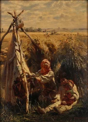 Enfants dans les champs, 1870
