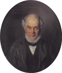 Portrait du peintre Yegor Ivanovich Makovsky 1802-1886, 1859