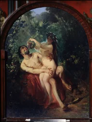 Satyre et nymphe
