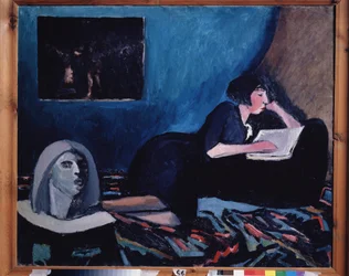 Une femme lisant