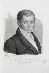 Portrait du poète Prince Piotr Andreïevitch Viazemski 1792-1878