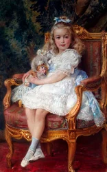 Portrait de la Grande-Duchesse Maria Nikolaevna de Russie, 1899-1918, 1905
