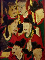 Détail du portrait du sixième roi (Danjong)