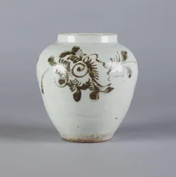 Pot avec motif floral, dynastie Yi, 1392-1910