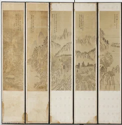 Scènes de paysage, dynastie Choson