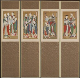 Scène processionnelle, dynastie Choson