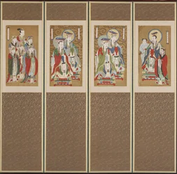 Scène processionnelle, dynastie Choson