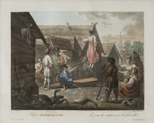 Jeu de saut sur une planche, vers 1812