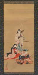 La légendaire impératrice Jingu, milieu du 19e siècle