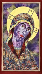 Icône de la Vierge à la robe violette