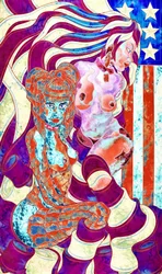 Drapeau coloré pour femmes