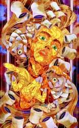 Portrait fragmenté et éclatant