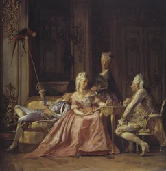 Scène de la cour de Christian VII