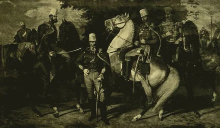 Officiers du régiment de hussards de Károlyi de 1849