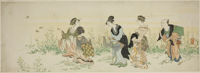 Cueillir des fleurs de printemps